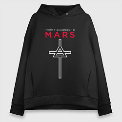 Женское худи оверсайз 30 Seconds To Mars, logo