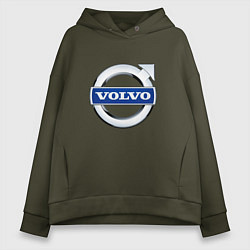 Женское худи оверсайз Volvo, логотип