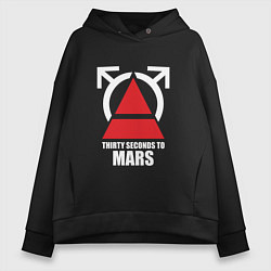 Женское худи оверсайз 30 Seconds To Mars Logo