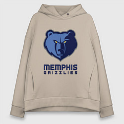 Женское худи оверсайз Мемфис Гриззлис, Memphis Grizzlies