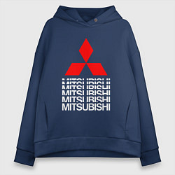 Женское худи оверсайз MITSUBISHI МИЦУБИСИ МИТСУБИСИ МИЦУБИШИ LOGO STYLE