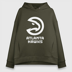 Женское худи оверсайз Атланта Хокс, Atlanta Hawks