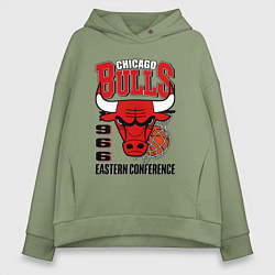 Женское худи оверсайз Chicago Bulls NBA