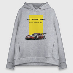 Женское худи оверсайз Porsche Carrera 4S Motorsport