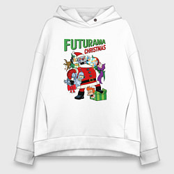 Женское худи оверсайз Christmas Futurama