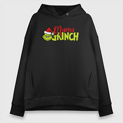 Женское худи оверсайз Mama Grinch Family