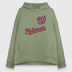 Женское худи оверсайз Washington Nationals - baseball team!