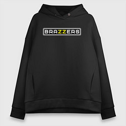 Толстовка оверсайз женская Brazzers, цвет: черный