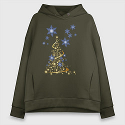 Женское худи оверсайз С новым годом