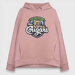 Женское худи оверсайз Kane County Cougars - baseball team