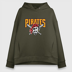 Женское худи оверсайз Pittsburgh Pirates - baseball team