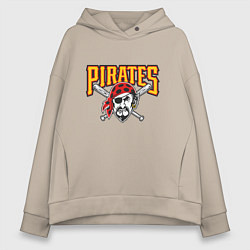 Женское худи оверсайз Pittsburgh Pirates - baseball team