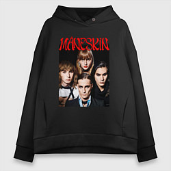 Женское худи оверсайз MANESKIN POSTER СОСТАВ