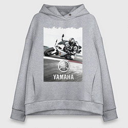 Женское худи оверсайз YAMAHA на вираже