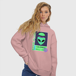 Толстовка оверсайз женская GONE FLUDD UFO, цвет: пыльно-розовый — фото 2