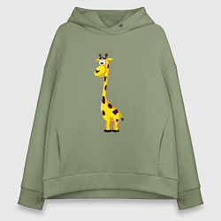 Женское худи оверсайз Веселый жирафик