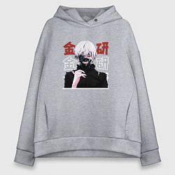 Женское худи оверсайз Токийский гуль Tokyo Ghoul, Ken Kaneki Канеки Кен