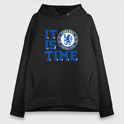 Женское худи оверсайз It is Chelsea time Челси