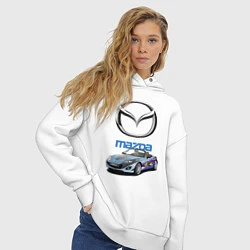 Толстовка оверсайз женская Mazda Japan, цвет: белый — фото 2