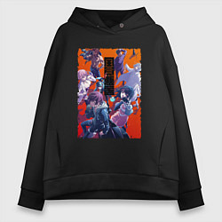 Женское худи оверсайз Akudama team