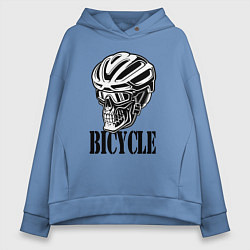 Женское худи оверсайз Bicycle Skull