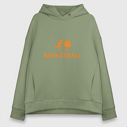 Толстовка оверсайз женская Buy Basketball, цвет: авокадо