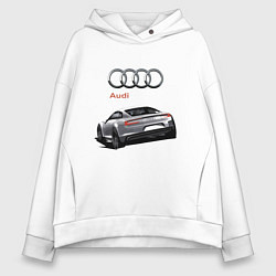 Толстовка оверсайз женская Audi Prestige Concept, цвет: белый