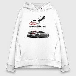 Женское худи оверсайз Audi quattro Lizard