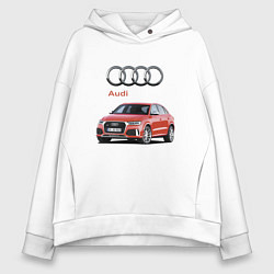 Толстовка оверсайз женская Audi Germany Prestige, цвет: белый