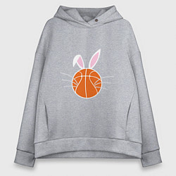 Женское худи оверсайз Basketball Bunny