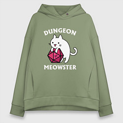 Женское худи оверсайз Dungeon Meowster