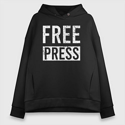 Женское худи оверсайз Свободная пресса