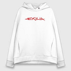 Женское худи оверсайз EXILIA RED LOGO