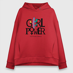 Женское худи оверсайз Girl power