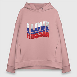Женское худи оверсайз Love - Russia