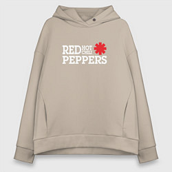 Женское худи оверсайз RHCP Logo Red Hot Chili Peppers