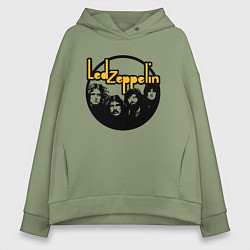 Женское худи оверсайз Led Zeppelin Лед Зеппелин