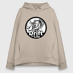 Женское худи оверсайз Drift for life!