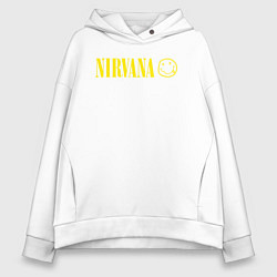 Женское худи оверсайз Nirvana logo