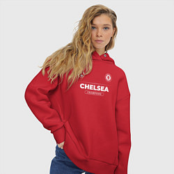 Толстовка оверсайз женская Chelsea Форма Чемпионов, цвет: красный — фото 2