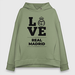 Женское худи оверсайз Real Madrid Love Классика