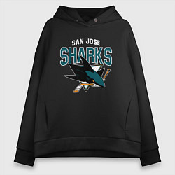 Женское худи оверсайз SAN JOSE SHARKS NHL