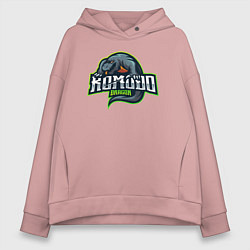 Толстовка оверсайз женская Comodo Dragon, цвет: пыльно-розовый