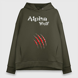 Женское худи оверсайз Alpha Wolf Альфа Волк