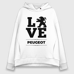 Женское худи оверсайз Peugeot Love Classic