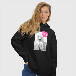 Толстовка оверсайз женская Sono Bisque Doll wa Koi o Suru, цвет: черный — фото 2