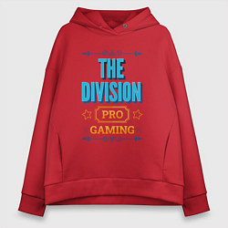 Толстовка оверсайз женская Игра The Division PRO Gaming, цвет: красный