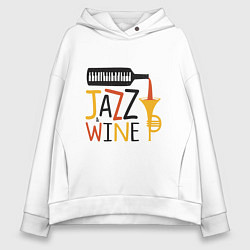 Женское худи оверсайз Jazz & Wine