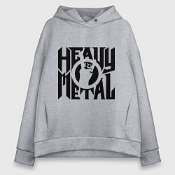 Женское худи оверсайз Heavy metal