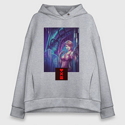 Толстовка оверсайз женская Sonnie LDR, цвет: меланж